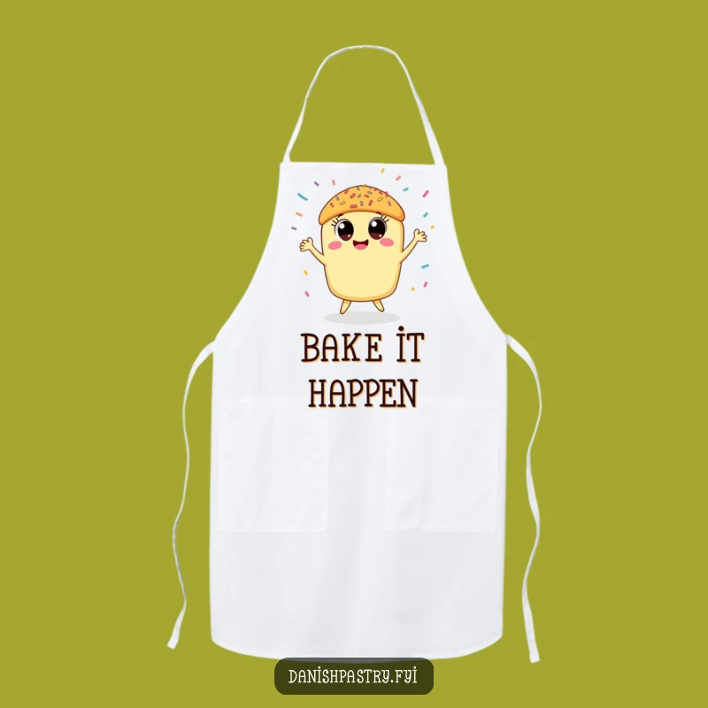 Funny Pastry Chef Apron, Sweet Treat Kitchen Wear for Happy Bakers