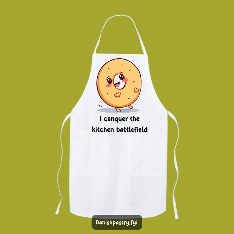 Funny Bagel Uphill Apron: Determined, Hilarious Baker's Gift