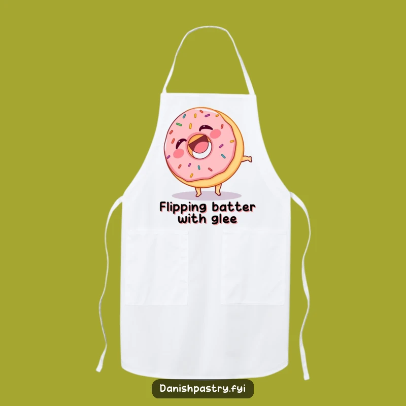Funny Donut Somersault Apron: Laughing Sprinkles Baker's Delight, Perfect Humorous Gift