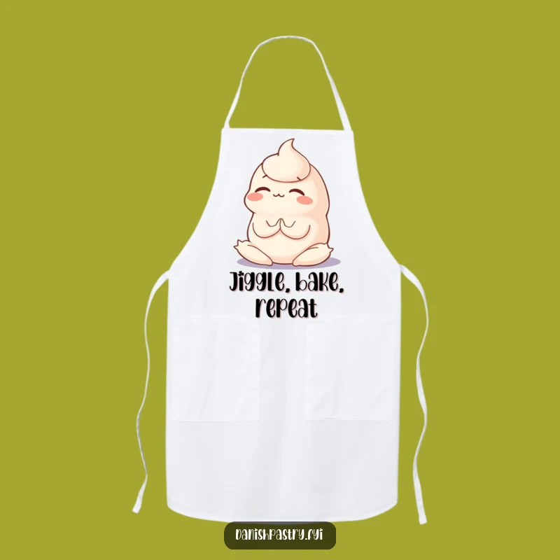 Funny Panna Cotta Yoga Apron - Wobbly Chef's Concentration Gift
