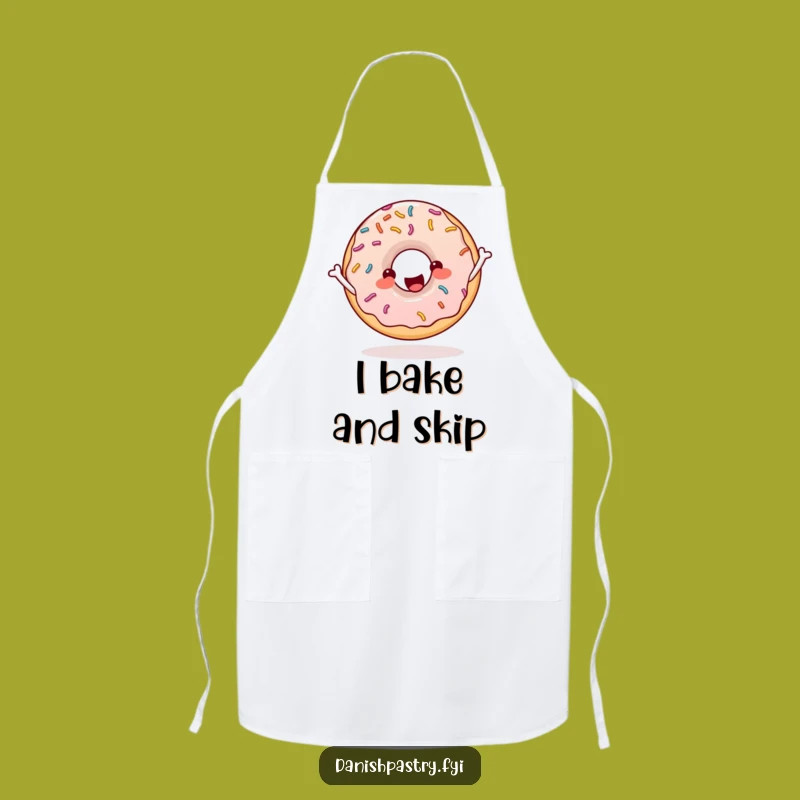 Funny Donut Skipping Rope Apron: Cheerful Baker Sprinkles Kitchen Gift