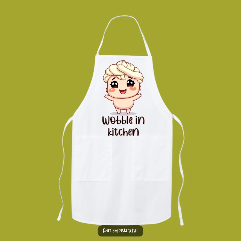 Funny Danish Wobble Apron: Whipped Cream Kitchen Fun, Hilarious Pastry Chef Gift