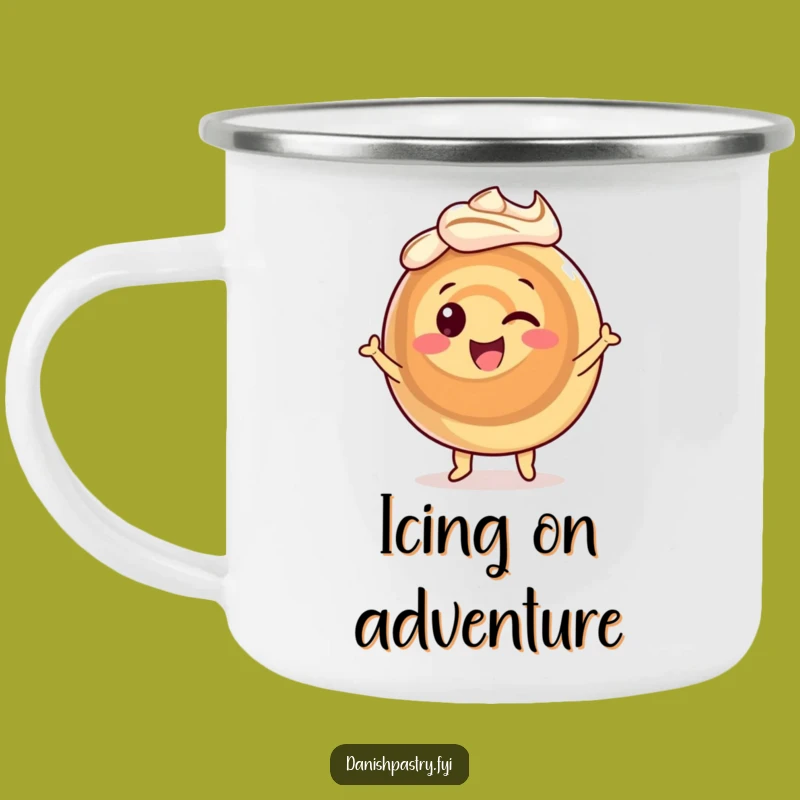 Funny Cinnamon Roll Dance Camping Mug: Outdoor Sweetness, Hilarious Gift