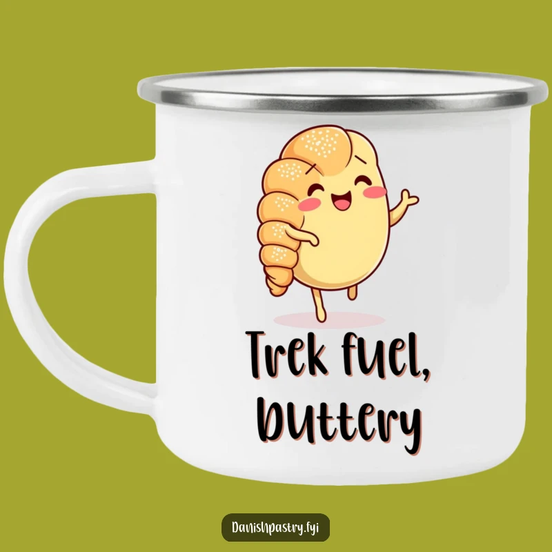Funny Croissant Jig Camping Mug: Trail-Ready Pastry Cheer, Perfect Gift