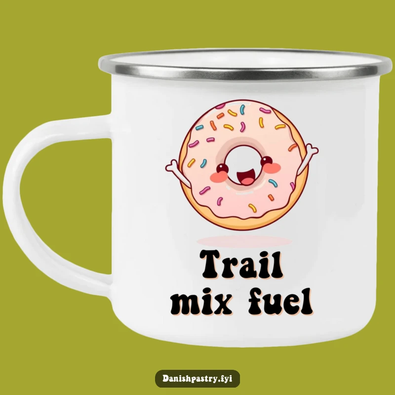 Funny Donut Skipping Rope Camping Mug: Durable Sprinkles Adventure Gift