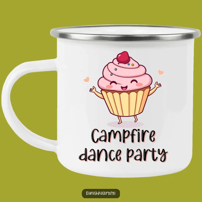 Funny Giggle Cupcake Camping Mug - Sweet Adventures Await!