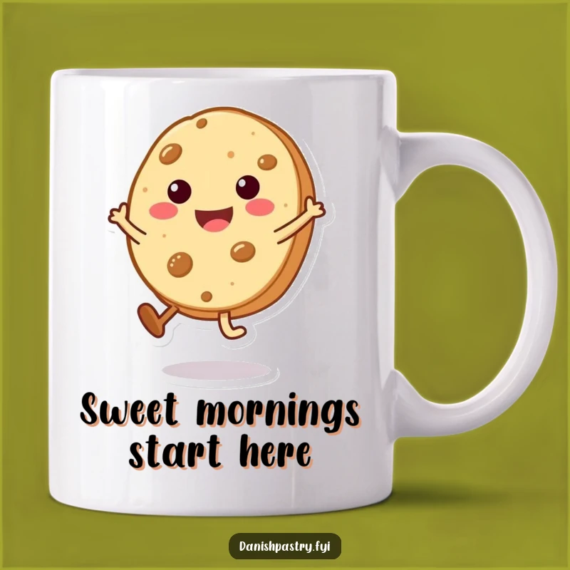 Funny Cookie Cartwheel Mug: Adorable Pastry Fun for Sweet Gift Giving