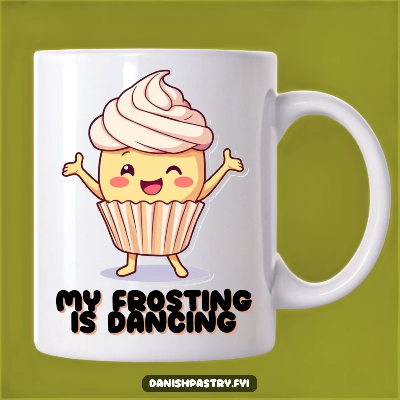 Funny Cupcake Dance Mug - Delightful Frosting Fun for Happy Mornings