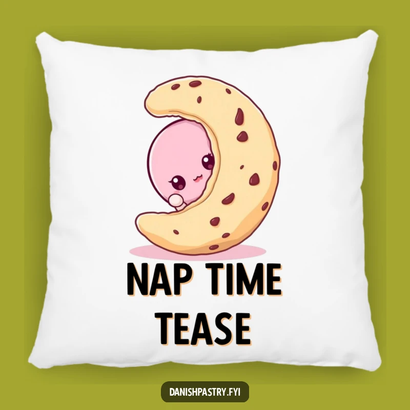 Funny Macaroon Peeking Pillow - Cozy & Curious Dessert Throw Pillow