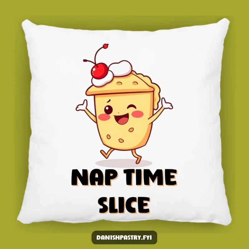 Funny Pie Character Dancing Pillow - Cozy & Hilarious Dessert Throw Pillow