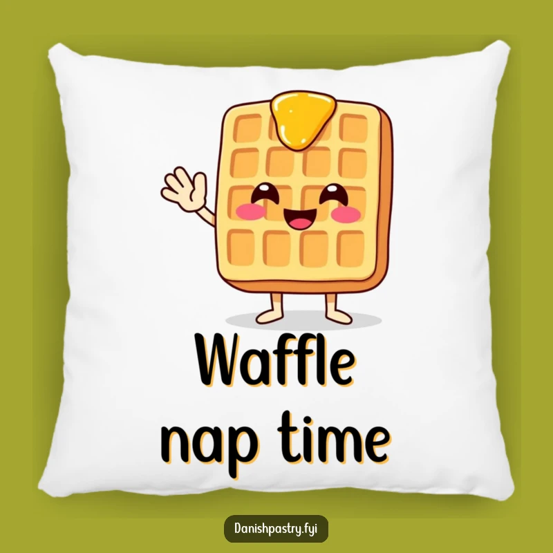 Funny Waffle Pillow - Cozy Syrup Dripping Comfort Gift