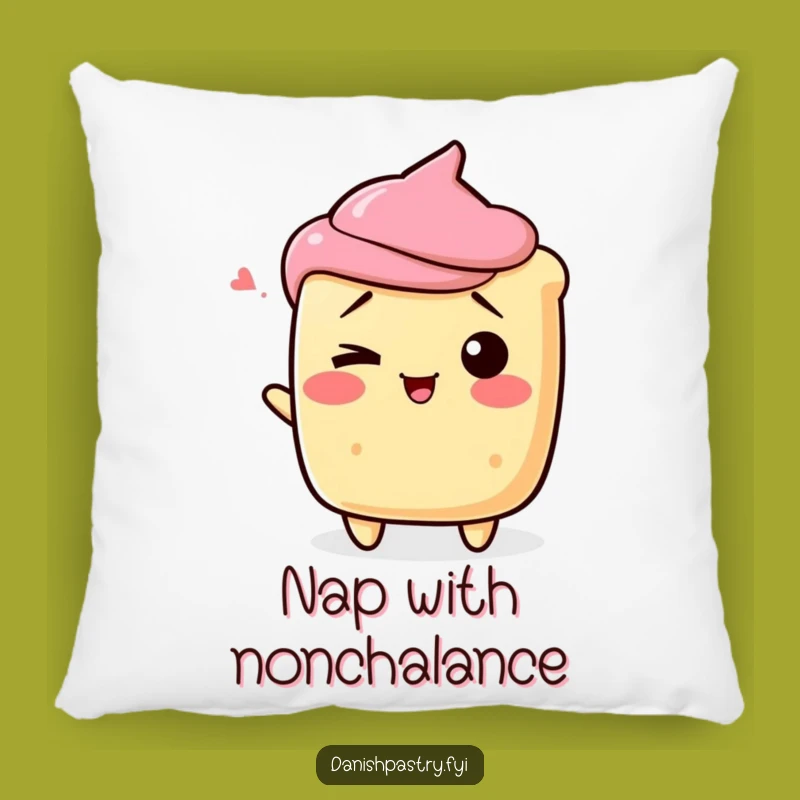 Funny Scone Shrug Pillow - Cozy & Playful Dessert Throw Pillow