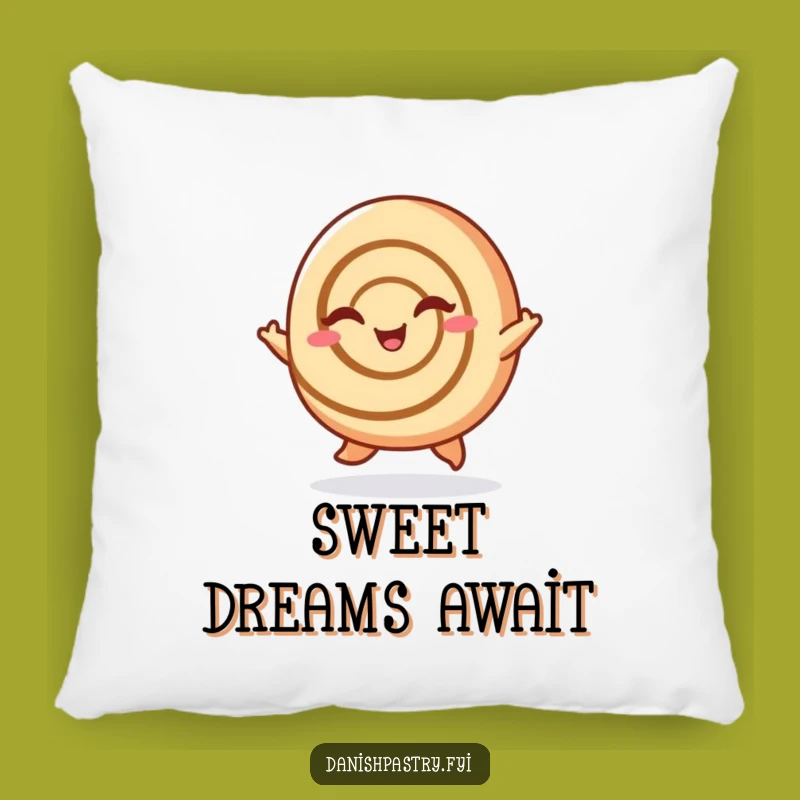 Funny Cinnamon Roll Hop Pillow: Add Cozy Comfort and Sweet, Cheerful Vibes to Your Home
