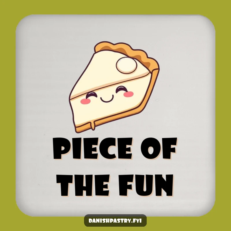 Funny Pie Slice Coaster: Protect Surfaces with Dessert Delight