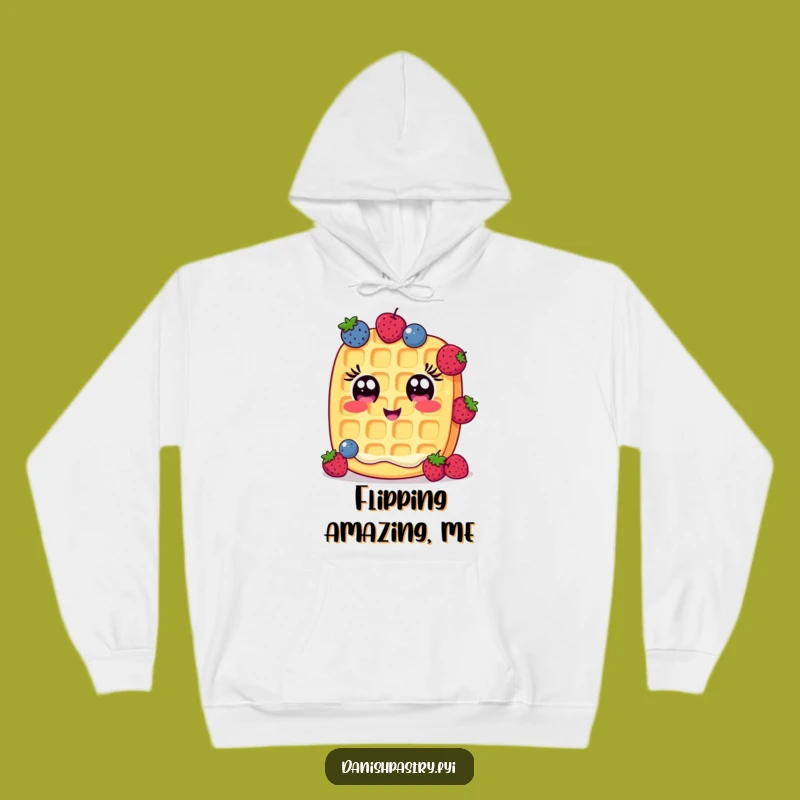 Funny Waffle Hoodie: Cozy Cheerful Juggler, Warm and Hilarious Breakfast Gift
