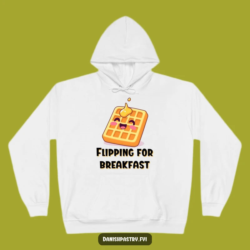 Funny Waffle Hoodie: Cozy Comfort with an Upside Down Twist