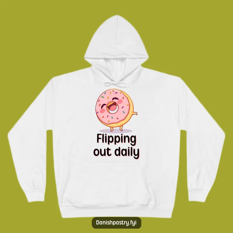 Funny Donut Somersault Hoodie: Cozy Laughing Sprinkles Sweatshirt, Ideal Humorous Gift