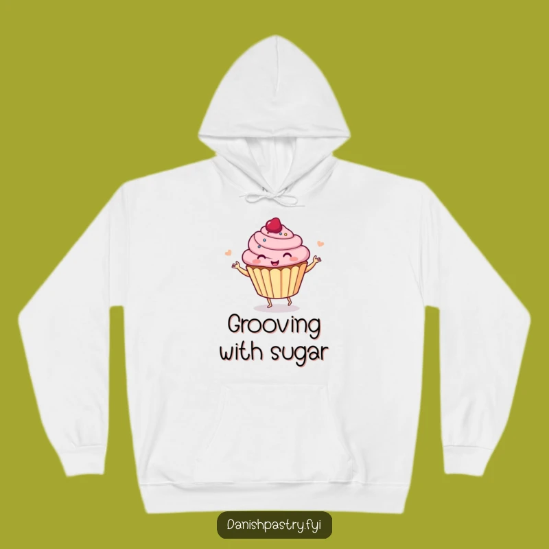 Funny Giggle Cupcake Hoodie - Cozy & Sweet Comfort