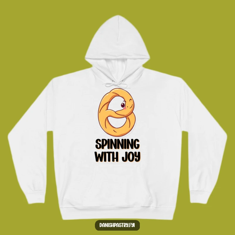 Funny Pretzel Spin Hoodie: Cozy Grinning Sweatshirt, Ultimate Funny Gift