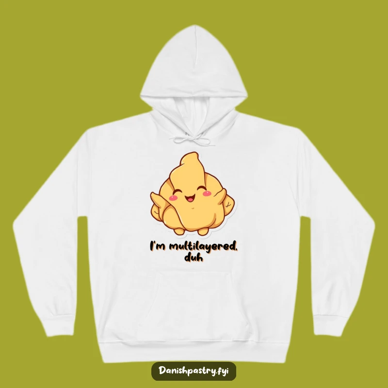 Funny Cozy Croissant Unfolding Hoodie: Warm, Joyful Pastry Gift