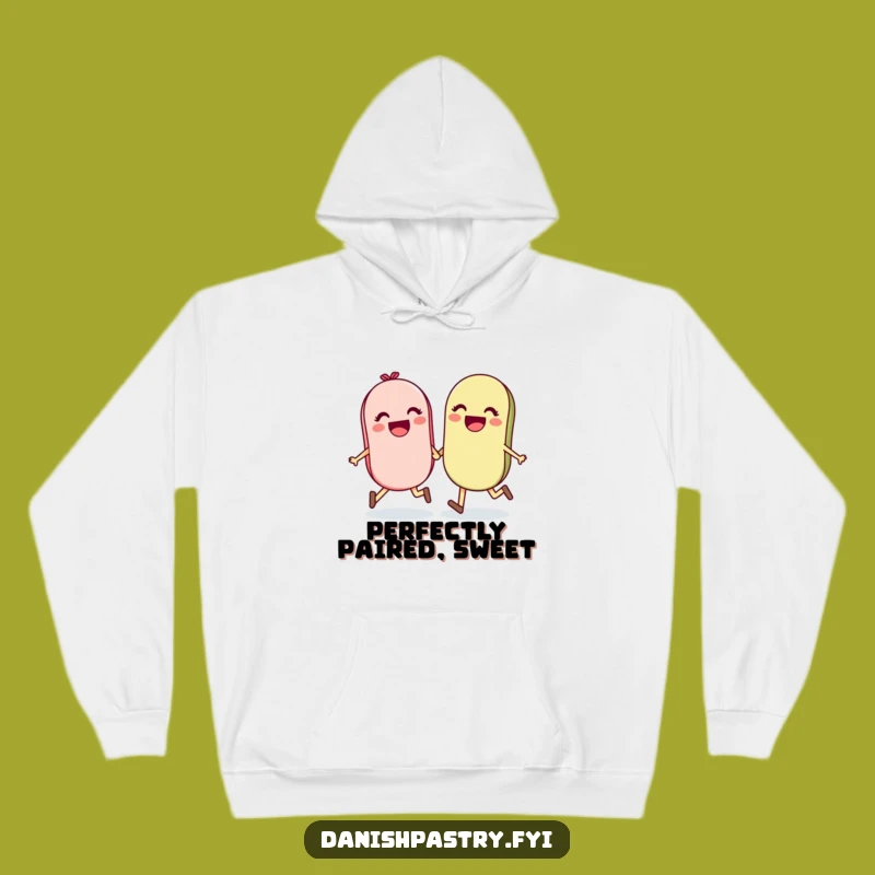 Cozy Funny Macaron Hoodie - Warm Hugs & Happy Skipping Gift