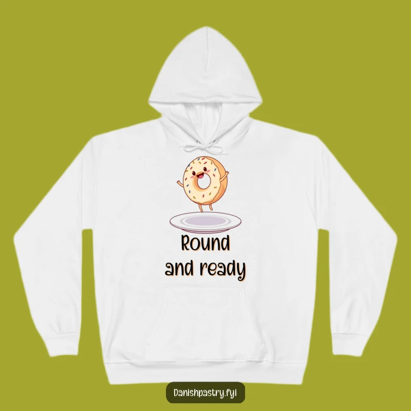 Funny Donut Cartwheel Hoodie - Cozy & Hilarious Treat for Cold Days