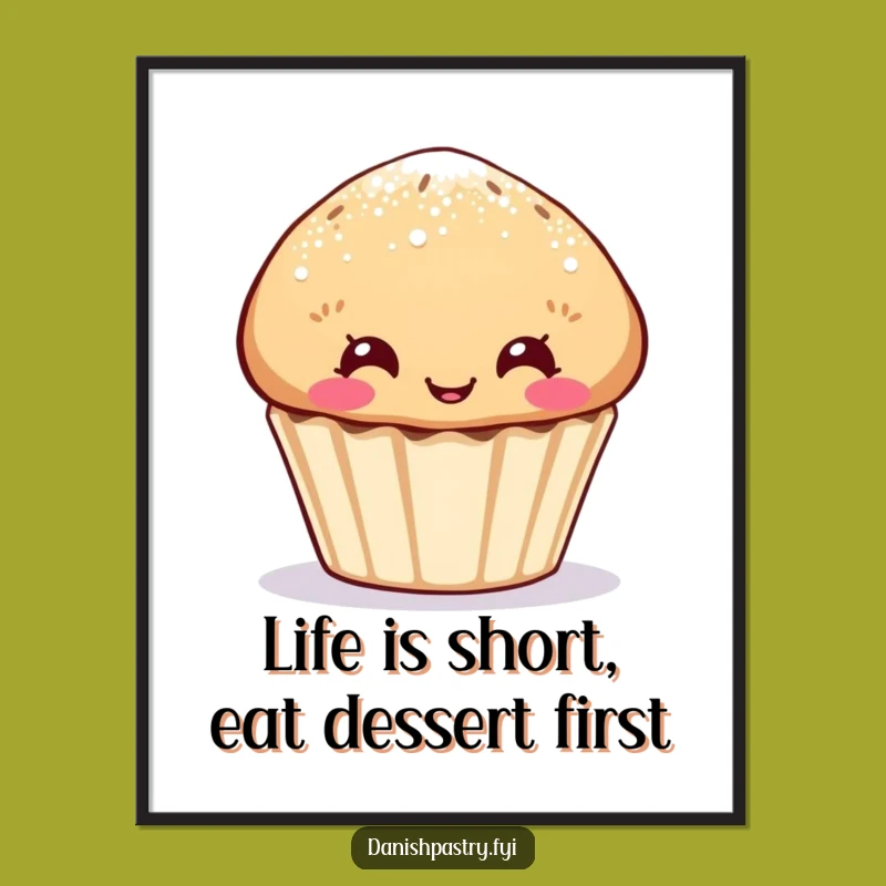 Free Printable Wall Art: Muffin Funny Face Hilarious Downloadable Decor