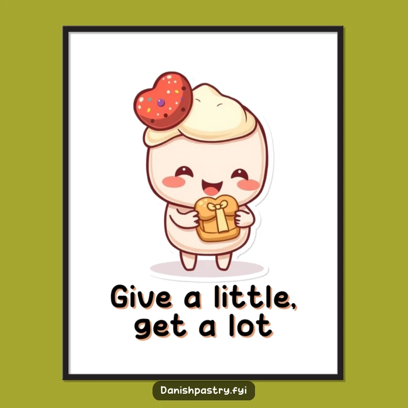 Funny Free Printable Wall Art: Pastry's Gift - Adorable Art Download!