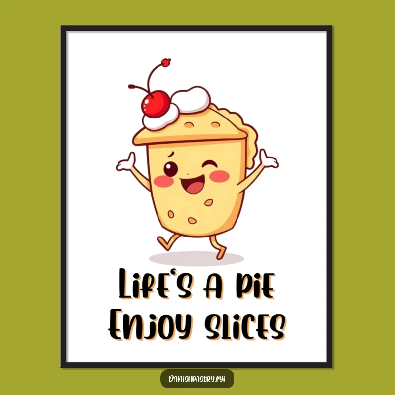 Funny Free Printable Pie Dance Wall Art - Hilarious Downloadable Decor for Your Home!
