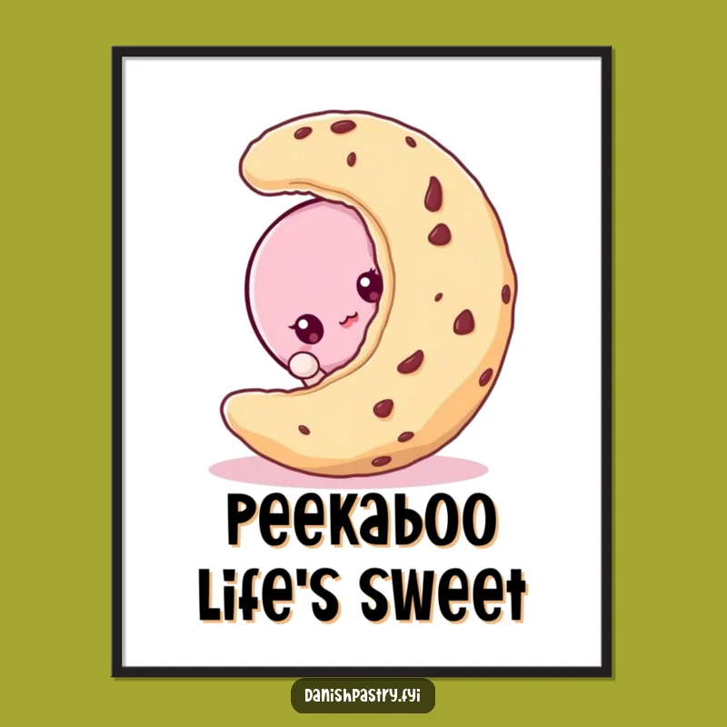 Funny Free Printable Macaroon Peekaboo Wall Art - Cute Downloadable Decor!
