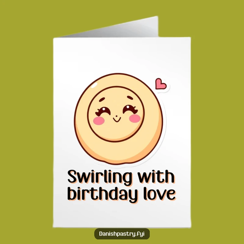 Free Printable Birthday Card: Cinnamon Roll Kisses, Funny Downloadable Gift for Sweethearts