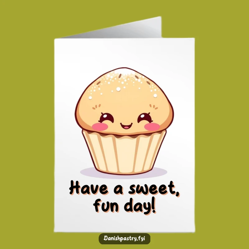 Free Printable Birthday Card: Funny Muffin Face Hilarious Downloadable Gift