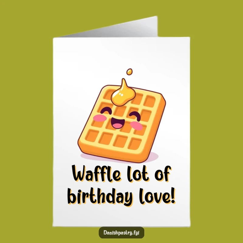 Free Printable Birthday Card: Delighted Waffle Funny Downloadable, Upside Down Gift