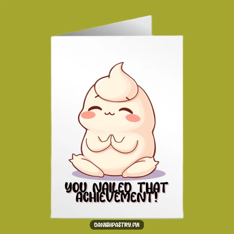 Free Printable Congratulations Card: Panna Cotta Yoga - Funny Download