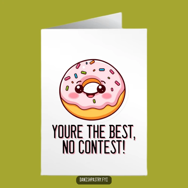 Free Printable Donut Congrats Card: Playful Sprinkles Downloadable for Success