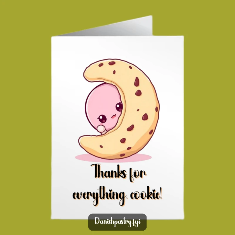 Free Printable Funny Macaroon Thank You Card - Sweet Peekaboo Downloadable!