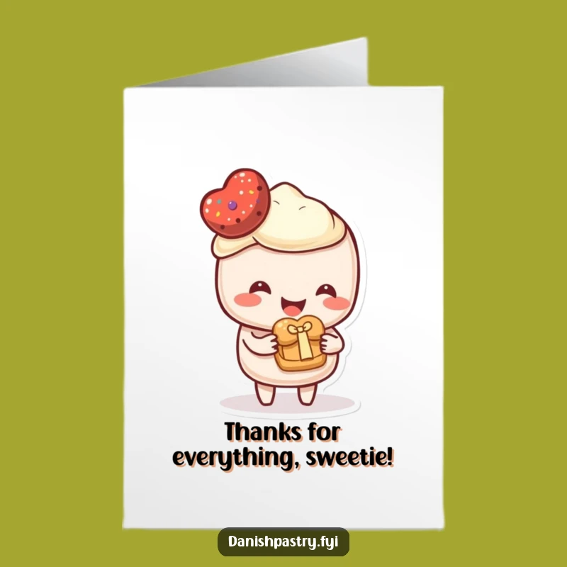Free Printable Thank You Card: Pastry's Sweet Gift - Express Thanks!