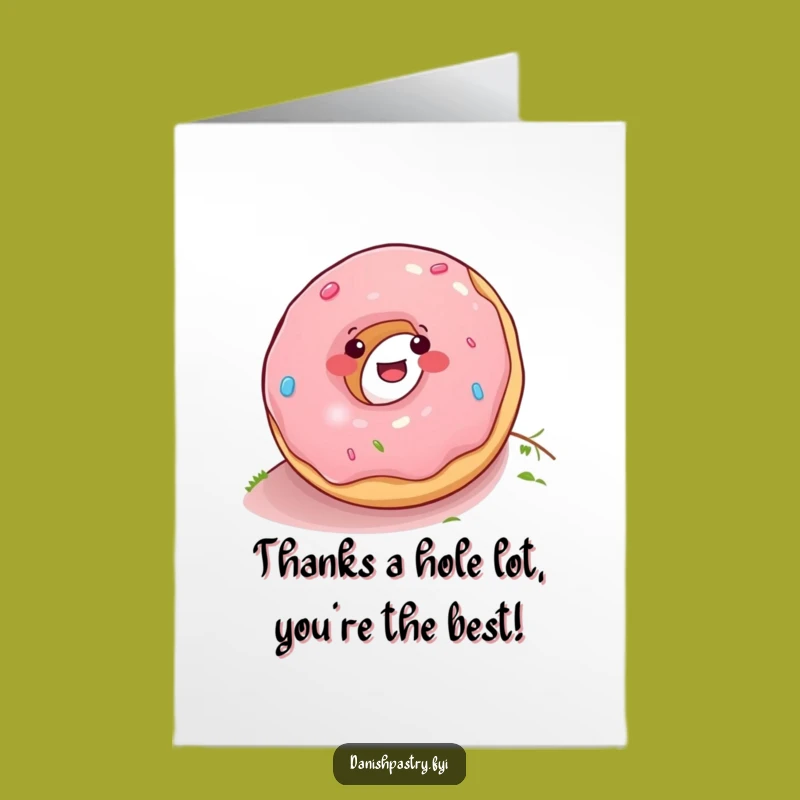 Free Printable Donut Thank You Card: Sweet Downloadable Gift for Gratitude