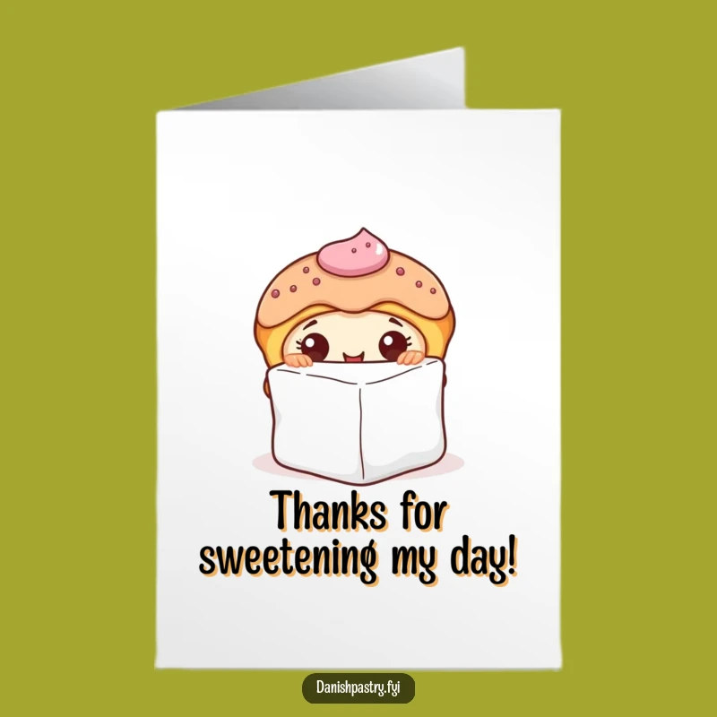 Free Printable Thank You Card: Curious Pastry Expresses Thanks, A Sweet Downloadable Gift