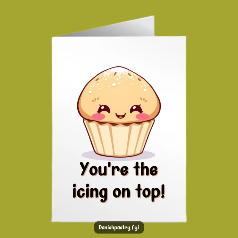 Free Printable Thank You Card: Muffin Funny Face Hilarious Downloadable