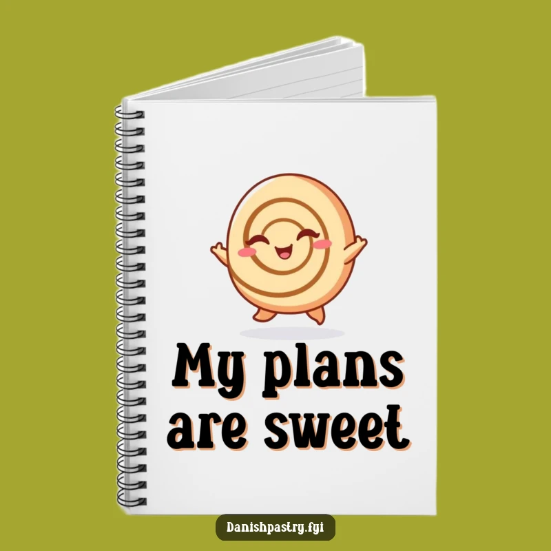 Funny Cinnamon Roll Hop Notebook: Jot Down Sweet Ideas with This Cheerful Journal