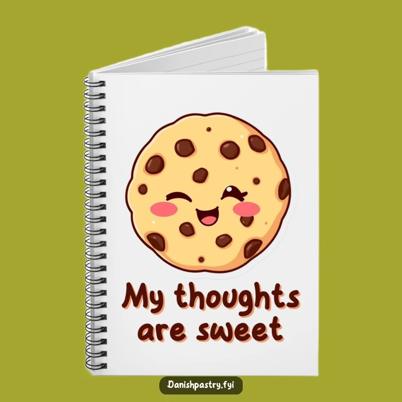 Funny Cookie Notebook - Jot Down Ideas With Chocolate Chip Giggles Gift