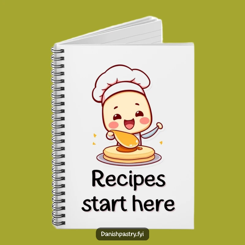 Funny Danish Chef Pastry Notebook: Jot Down Culinary Ideas with Flippin' Fun