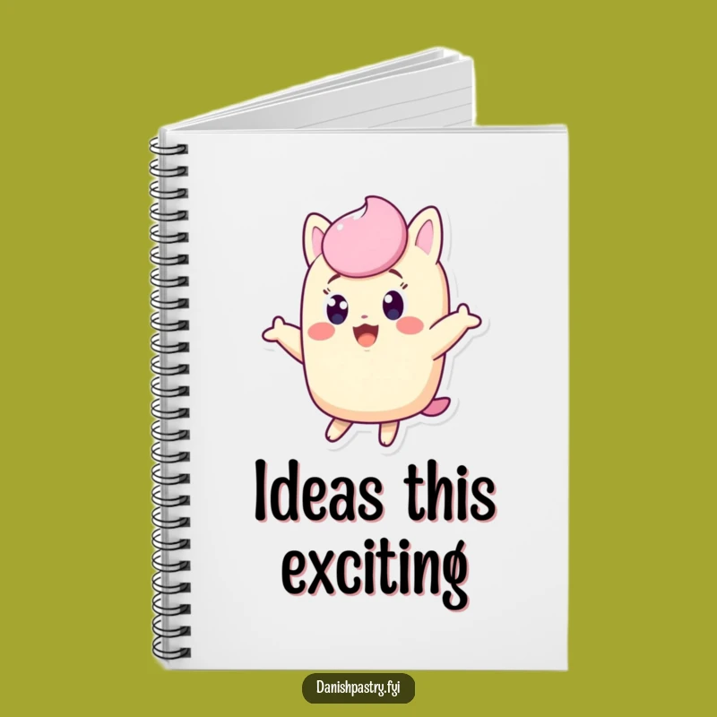 Funny Twinkie Notebook: Excited Character Jumping for Joy, Inspiring Funny Gift!