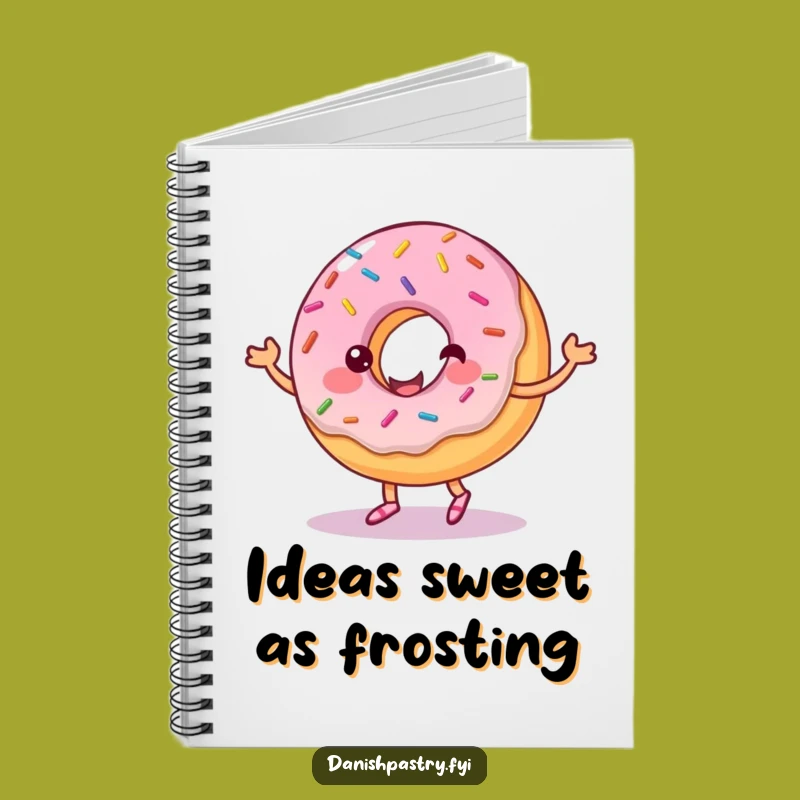 Funny Donut Frosting Dance Notebook: Jot Down Sweet Ideas, Perfect Funny Gift
