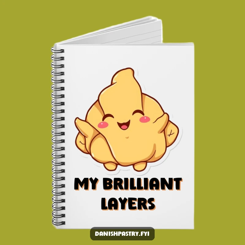 Funny Croissant Unfolding Notebook: Jot Down Ideas with Pastry Flair