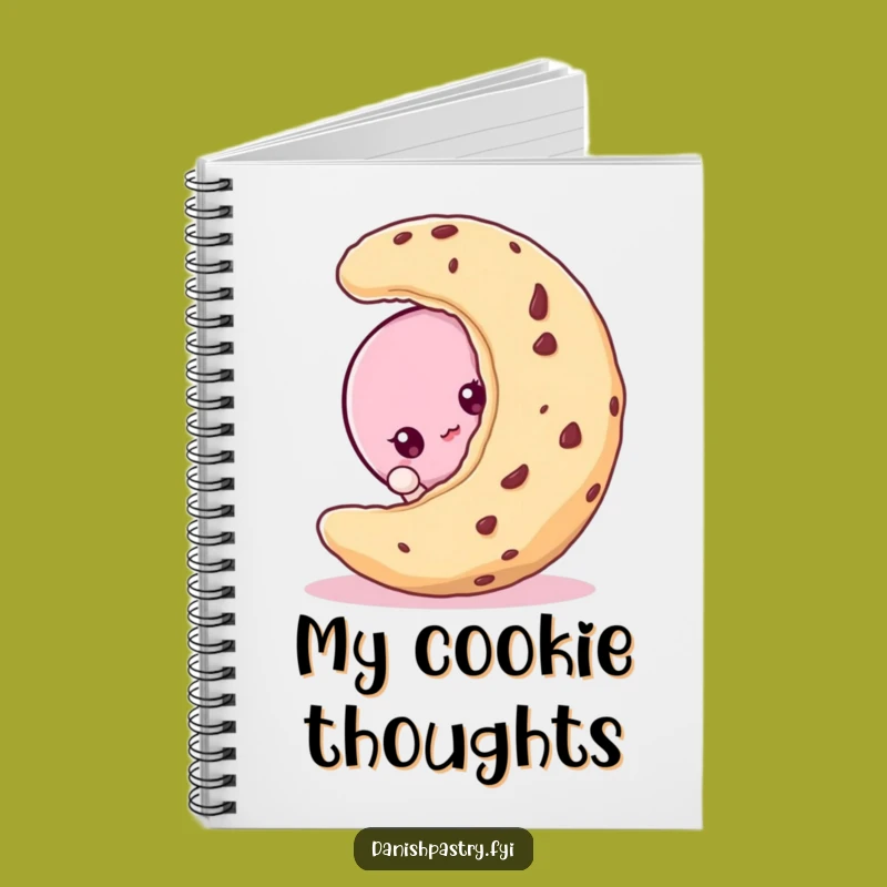 Funny Macaroon Peeking Notebook - Curious Dessert Journal for Secrets