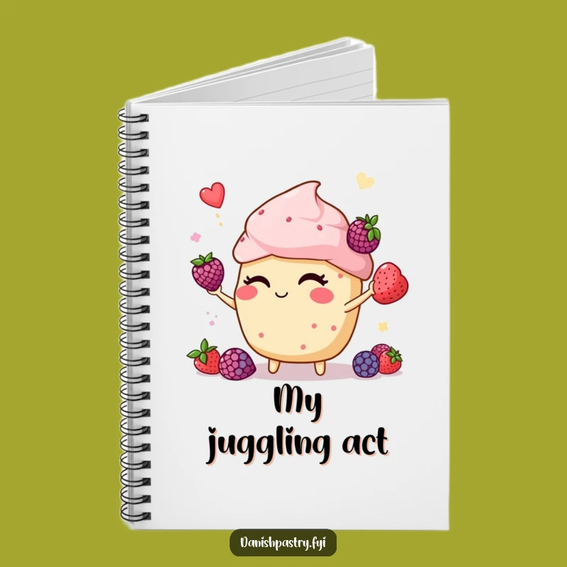 Funny Winking Muffin Notebook - Jot Down Your Clever Ideas