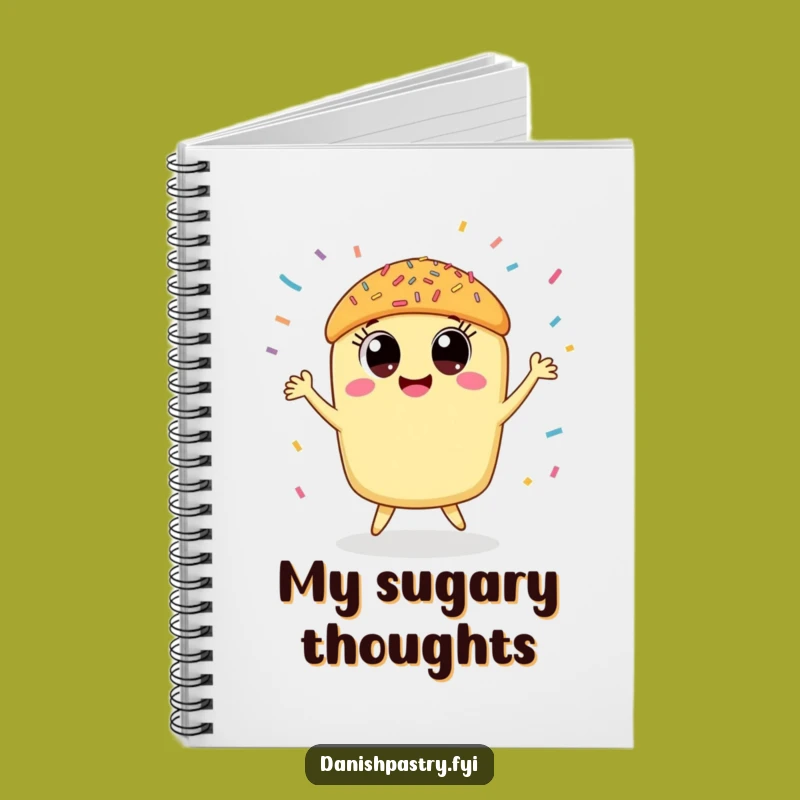 Funny Pastry Notebook, Sweet Treat Journal for Creative Ideas