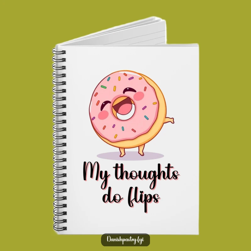 Funny Donut Somersault Notebook: Laughing Sprinkles Journal, Ideal Humorous Gift